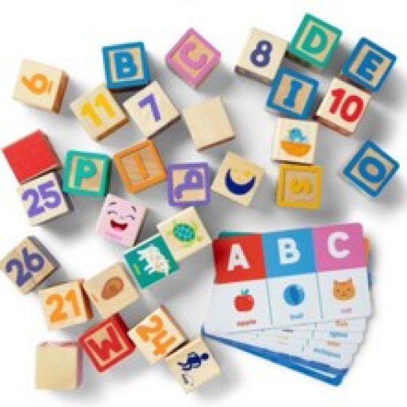 Melissa & Doug Ms. Rachel Wooden Learning Blocks New - Picture 3 of 11